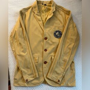 Adidas x Malbon Yellow Lightweight Shirt Jacket Blazer